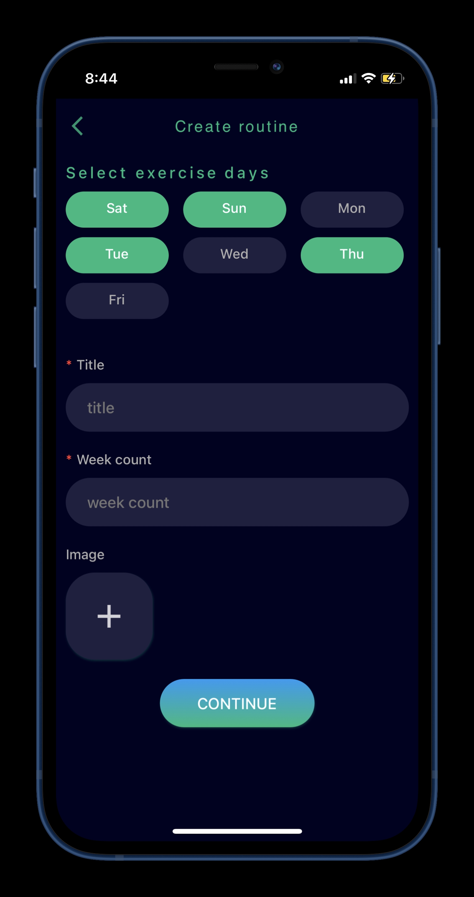 Routine Creation image